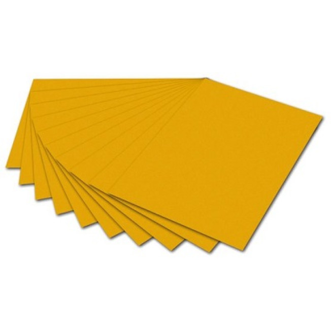 6116 Цветная бумага, 300г 50*70, желтый темный