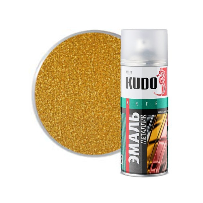 1028 Эмаль металлик Золото KUDO 520гр