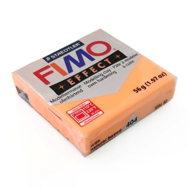 FIMO effect 8020-404, 56г, полупрозрачный оранжевый