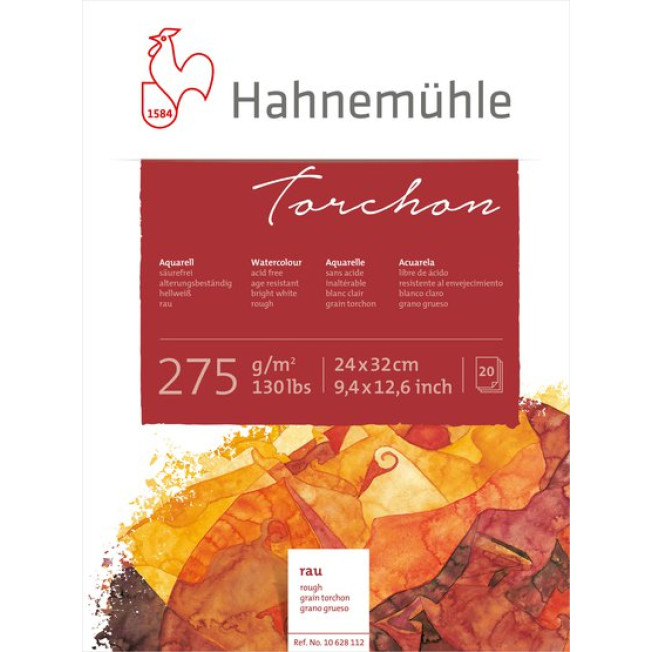 Альбом д/акварели "Torchon" 24*32см 275гр целлюлоза 20л склейка