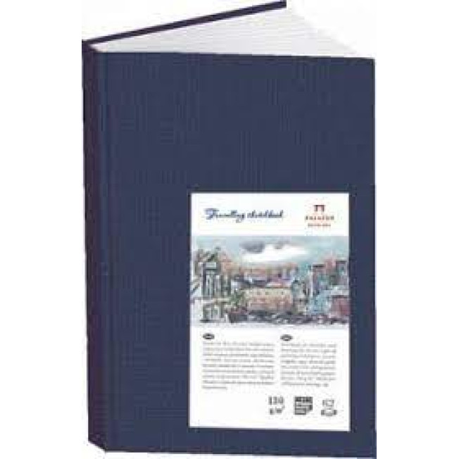 Блокнот "Travelling sketchbook" КНИЖНЫЙ синий А-6, 62л