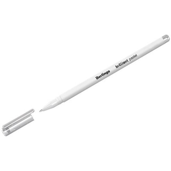 Ручка гелевая Brilliant Pastel" белая 0.8мм CGp_60001