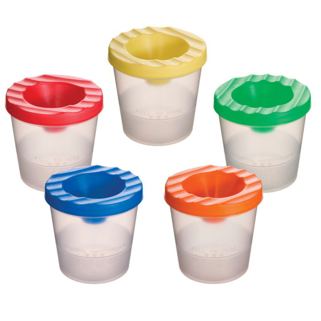 Стакан-непроливайка DK18135 10см, диам 8см, пластик