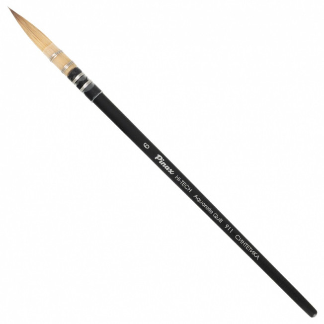 Кисть "Pinax Artists HI-TECH Aquarelle Quill" 911 Синтетика круглая №6