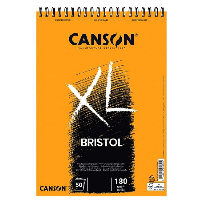 Альбом для графики  BRISTOL CANSON 21*29,7 А4 50л 180гр спираль