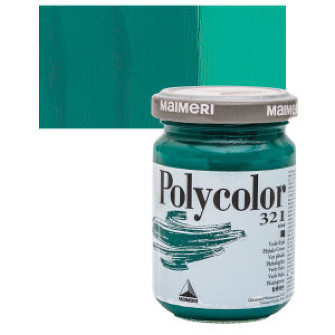 Краска акриловая Поликолор, Зеленый фталоцанин 140мл, М1220321