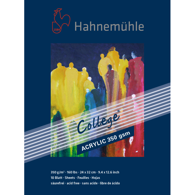 Альбом для акрила Hahnemuhle "College-Acrylic" 24*32,8см 350г/м2
