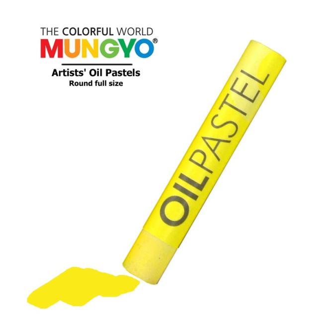 Пастель художественная масляная MUNGYO Oil Pastels MOP505 Хром желтый, круглая