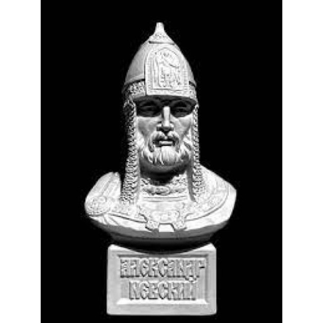 Бюст Невский, гипс 10-178