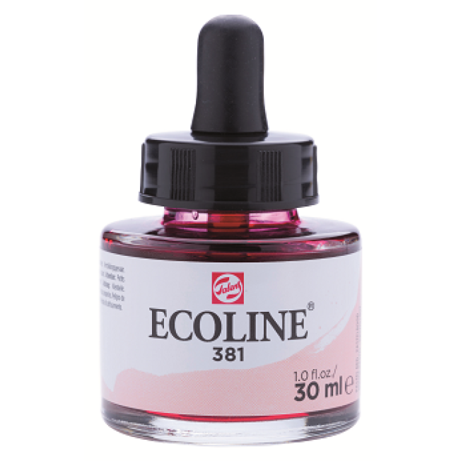 Акварель жидкая "Ecoline" 30мл, №381 Красный пастельный
