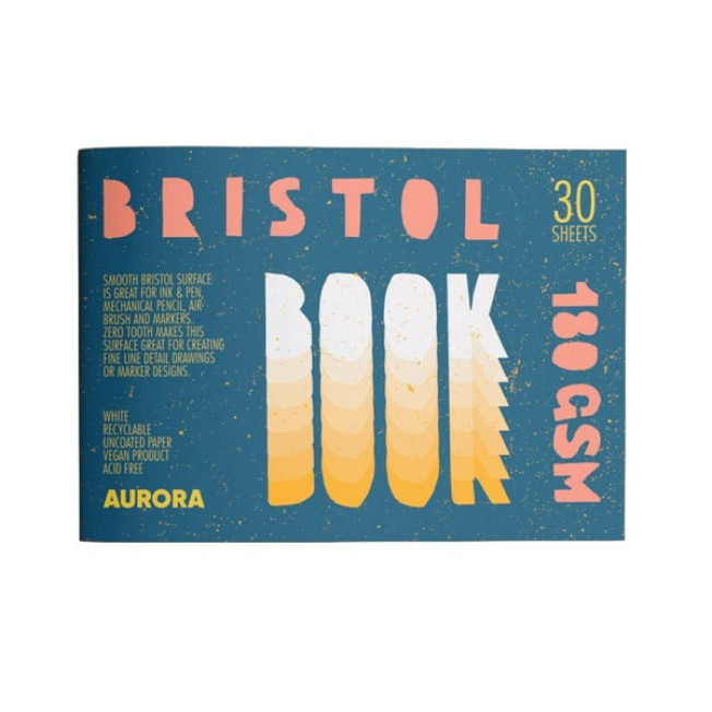 Блокнот (Скетчбук) "Aurora Bristol" 185г/м 16.6x24.4см 30л