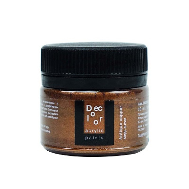 Акрил "Деколор" 20мл, Медь Антик, Таир