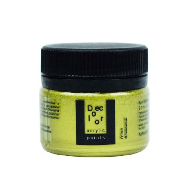 Акрил "Деколор" 20мл, Оливковый, Таир