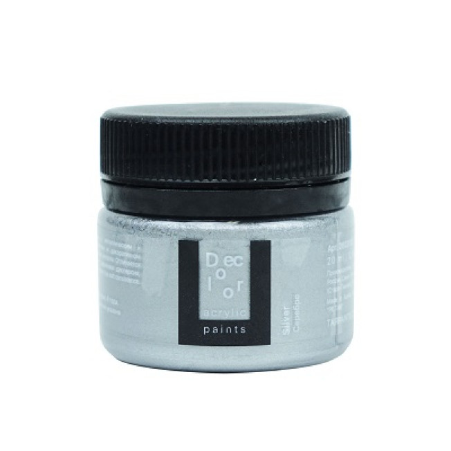 Акрил "Деколор" 20мл, Серебро, Таир