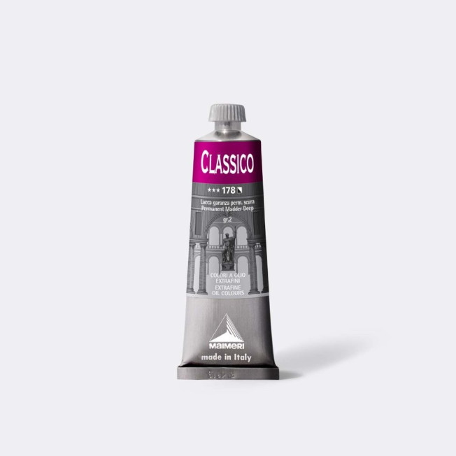 Краска масляная "Classico", Мареновый лак темный 178, 60мл