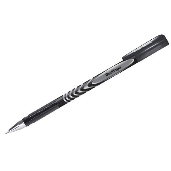 Ручка гелевая Berlingo G-Line черная, 0,5мм, игольч. стержень