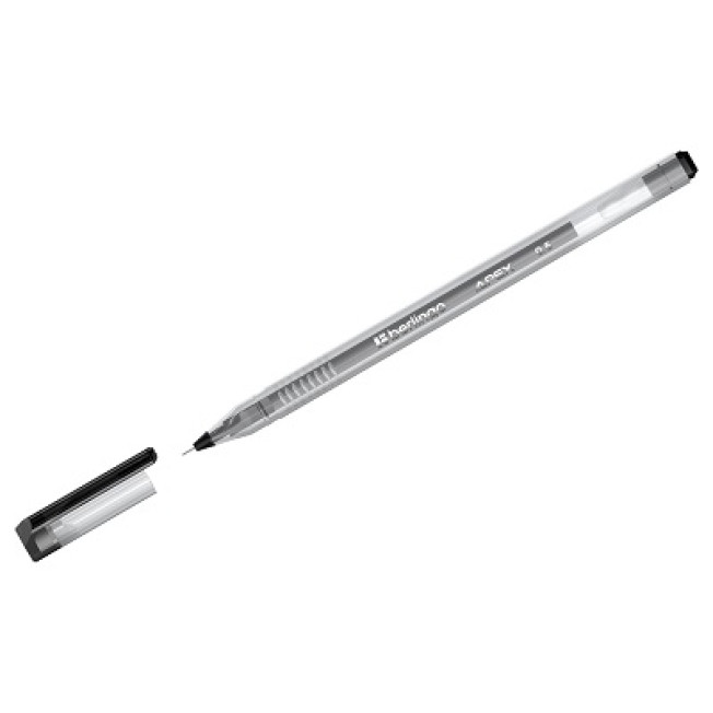 Ручка гелевая Berlingo Apex черная, 0,5мм CG_50151 трехгранная