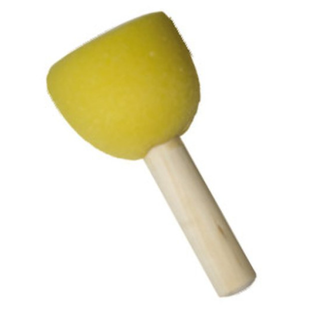 Кисть-губка Decola круглая 50 мм поролон, деревянная ручка