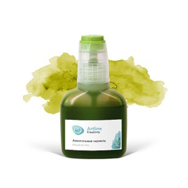 Чернила алкогольные (спиртовые) Лаймовые 124 Artline Alcohol Ink 20 мл