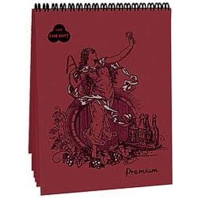 Блокнот "Premium Beaujolais" (божоле) 30л А5 на пружине /10/