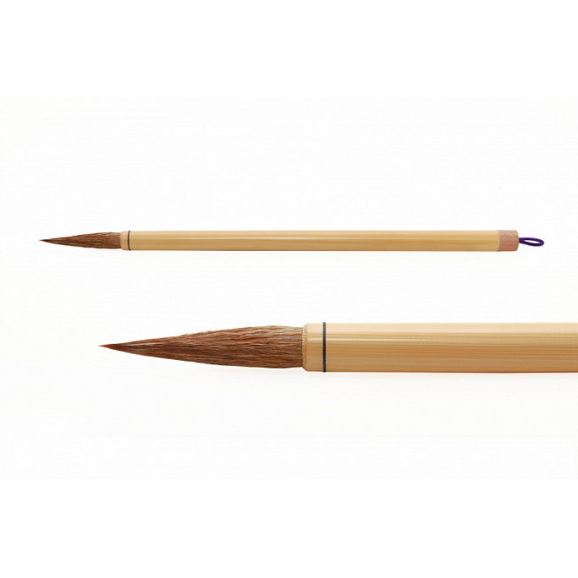 Кисть HB-236-1 пони/синтетика, ручка бамбуковая d=10мм
