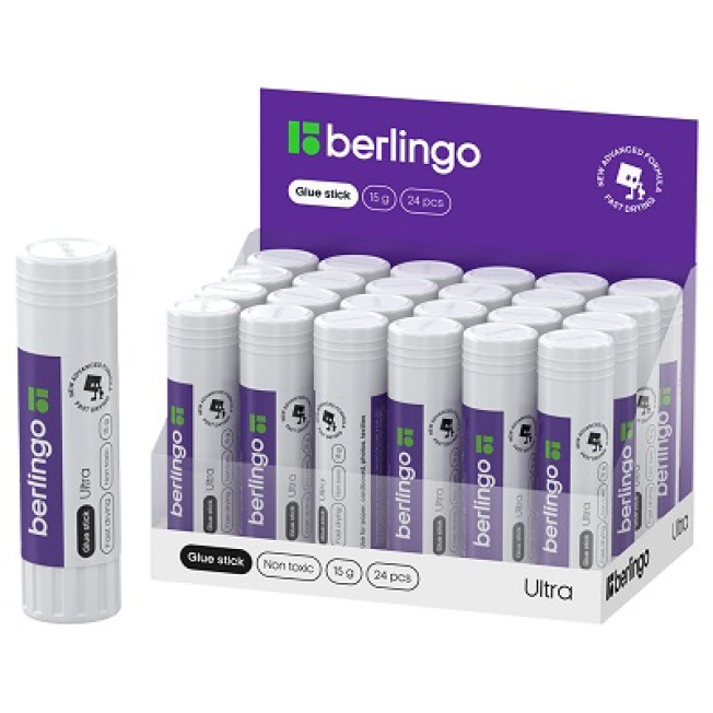 Клей-карандаш Berlingo "Ultra" 21гр белый
