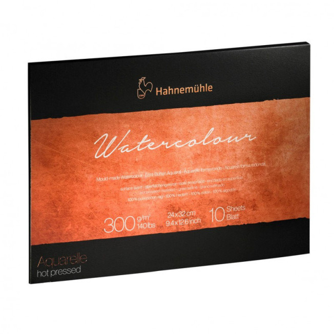 Hahnemühle Альбом-склейка для акварели "Watercolour", 300 г/м2, 24 х 32 см, 10 л, 100% хлопок, сатин (гладкая)
