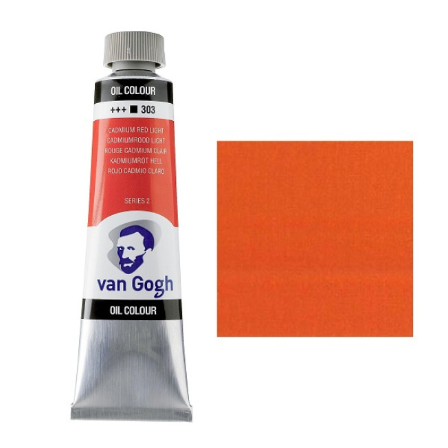 Масло "Van Gogh" 40мл, №303 Кадмий красный светлый