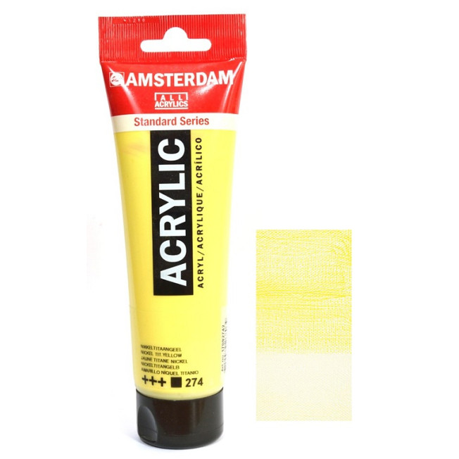 Акрил Amsterdam №274, Желтый никелево-титановый 20мл