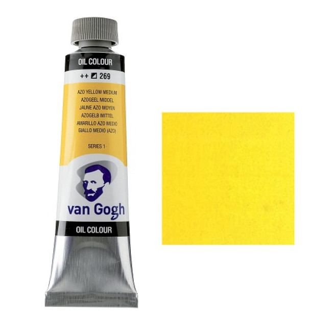 Масло "Van Gogh" 40мл, №269 Желтый средний АЗО