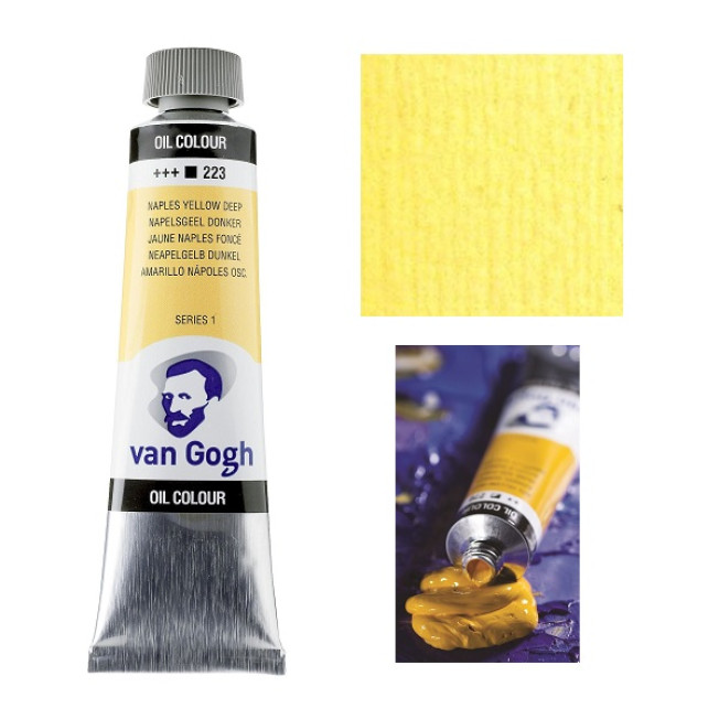 Масло "Van Gogh" 40мл, №223 Желтый неаполитанский насыщенный