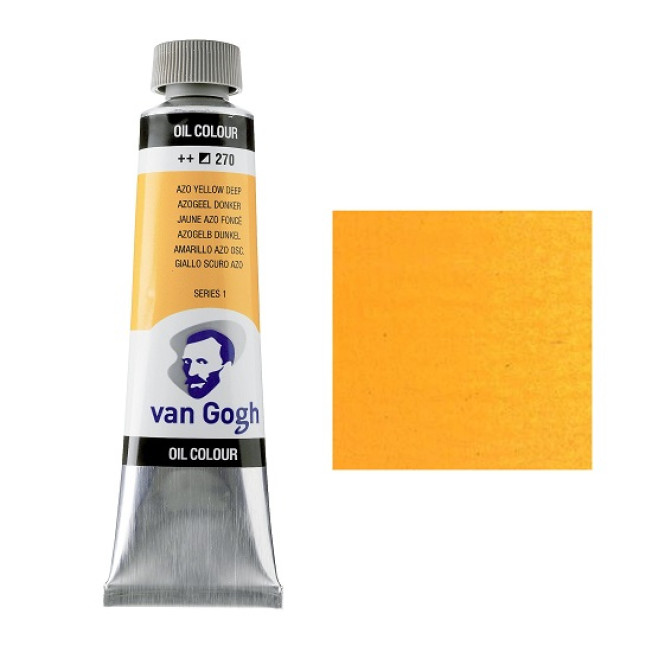 Масло "Van Gogh" 40мл, №270 Желтый насыщеный АЗО
