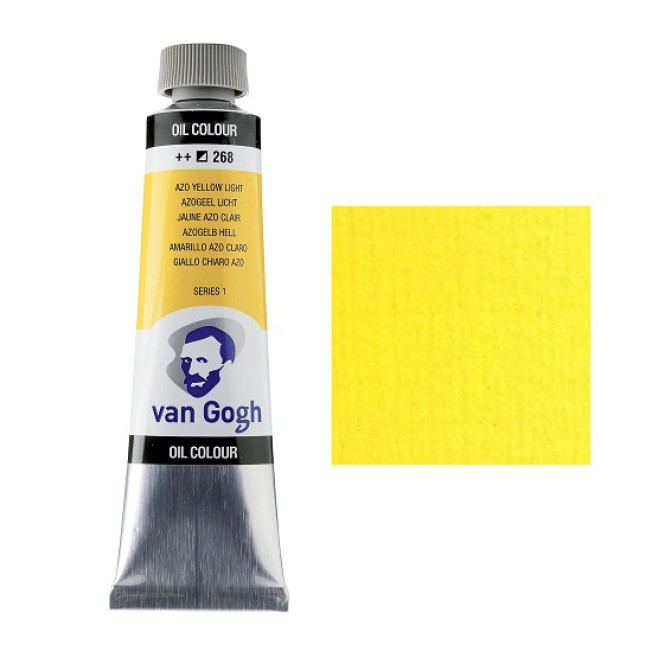 Масло "Van Gogh" 40мл, №268 Желтый светлый АЗО