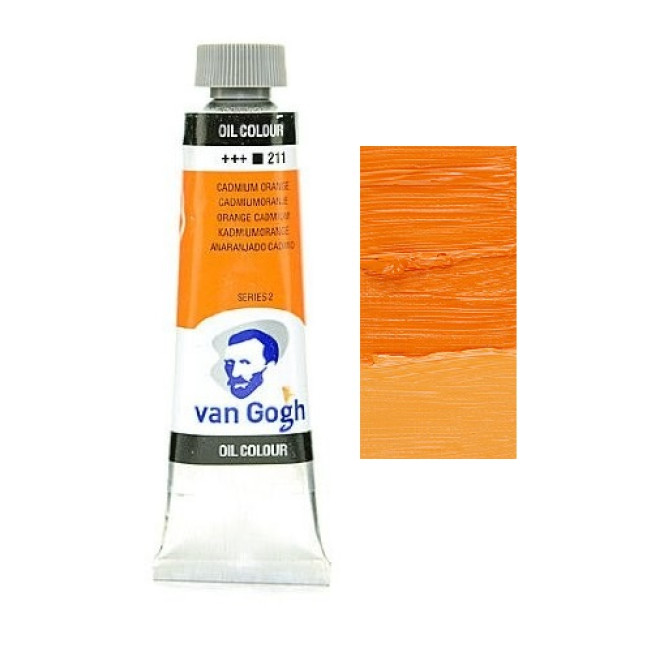Масло "Van Gogh" 40мл, №211 Кадмий оранжевый