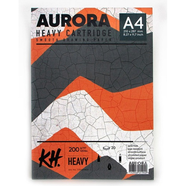Альбом Cartridge Aurora А5 20л 200гр, гладкая бумага, склейка
