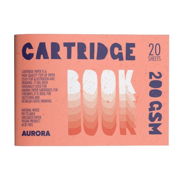 Скетчбук Cartridge Book Aurora 200г/м 16.6x24.4см 20л