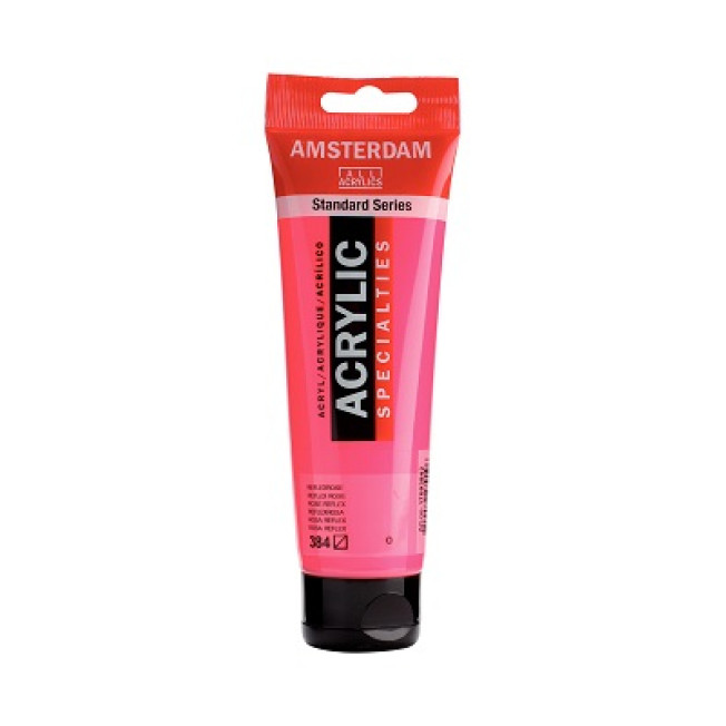 Акрил Amsterdam №384, Розовый отражающий 120мл