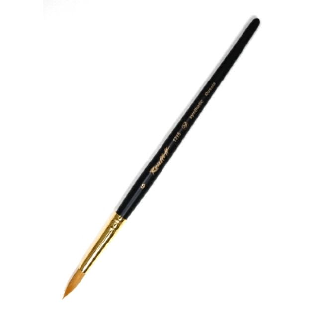 Кисть синтетика  кр№6 черная ручка