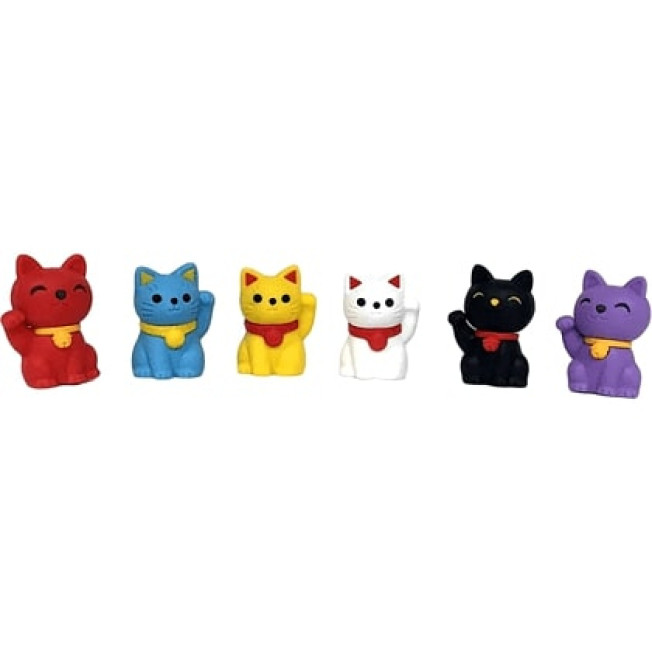 Ластик "IWAKO Lucky Cat" ассорти