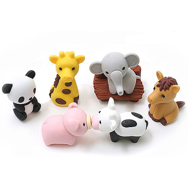Ластик "IWAKO Zoo", ассорти Лошадь