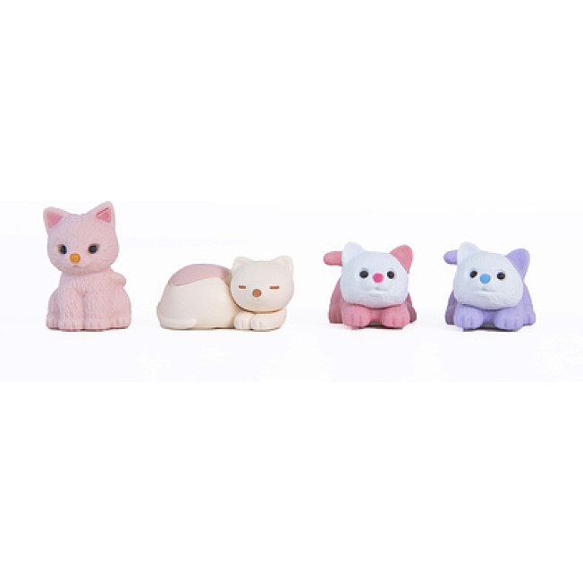Ластик "IWAKO Pastel Cat" ассорти