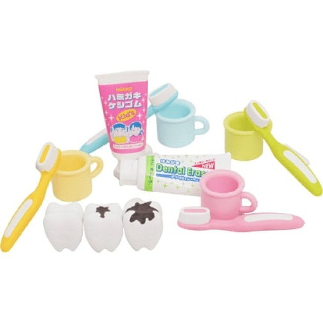 Ластик "IWAKO Teeth & Toothpaste" ассорти Зубная паста