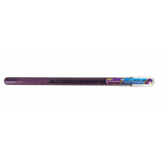 Pentel Ручка гелевая Hybrid Dual Metallic, d 1мм, фиолетовый/синий металлик