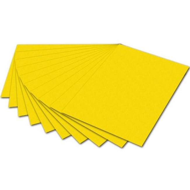 6114 Цветная бумага, 300г 50*70, желтый банановый