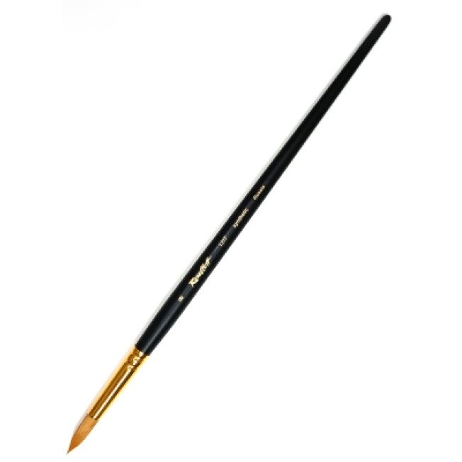 Кисть синтетика кр №8 ROUBLOFF 1317, длинная черная ручка
