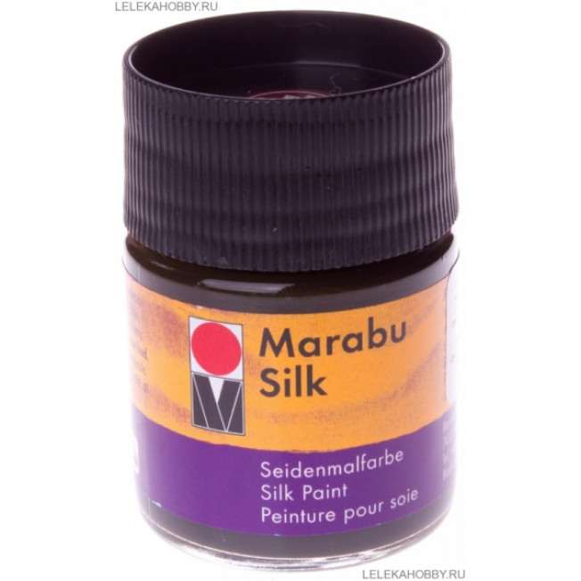 Краска по шелку Hobby "Silk" 50мл, цвет 046 Коричневый, Marabu