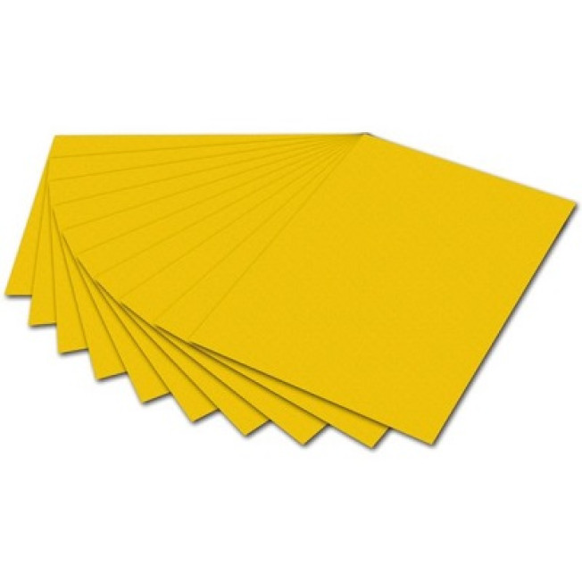 6115 Цветная бумага, 300г 50*70, желтый золотистый