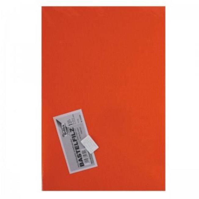 Фетр Folia 3,5мм, 30*45см, цв оранжевый