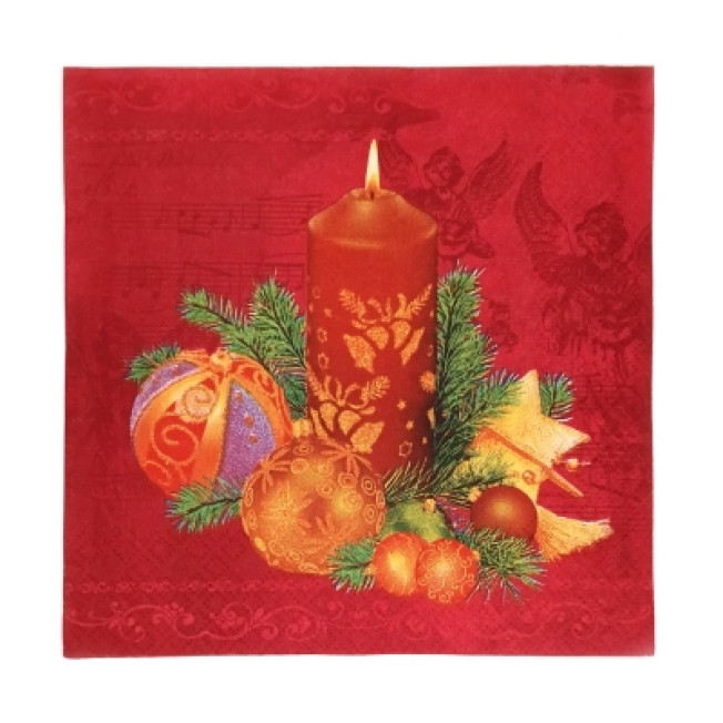 Cалфетки, арт 01901 НГ Натюрморт красн.